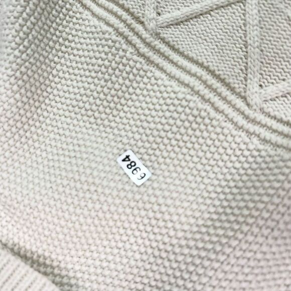 LK Bennett Merino Wool Blend Sweater Womens XS White Collared Rib Knit Pullover - Picture 9 of 10
